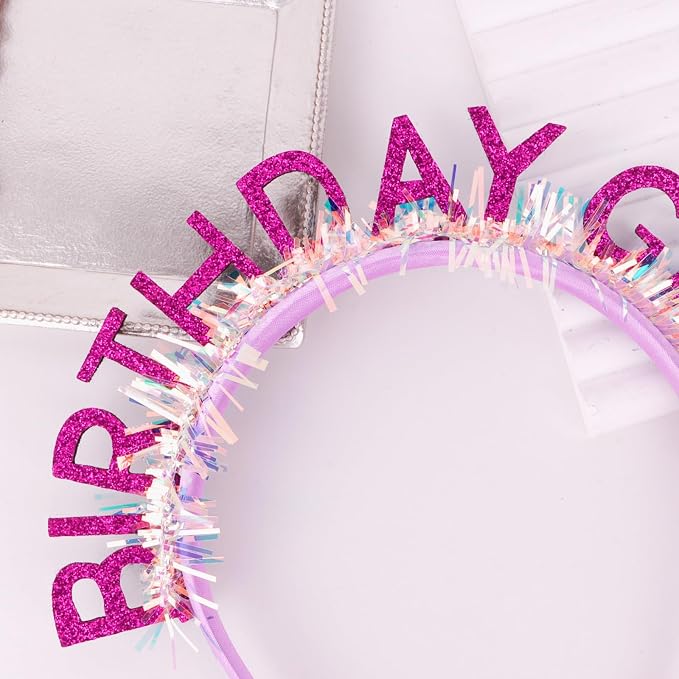 CIEHER Birthday Girl Headband Birthday Crown - Image 4