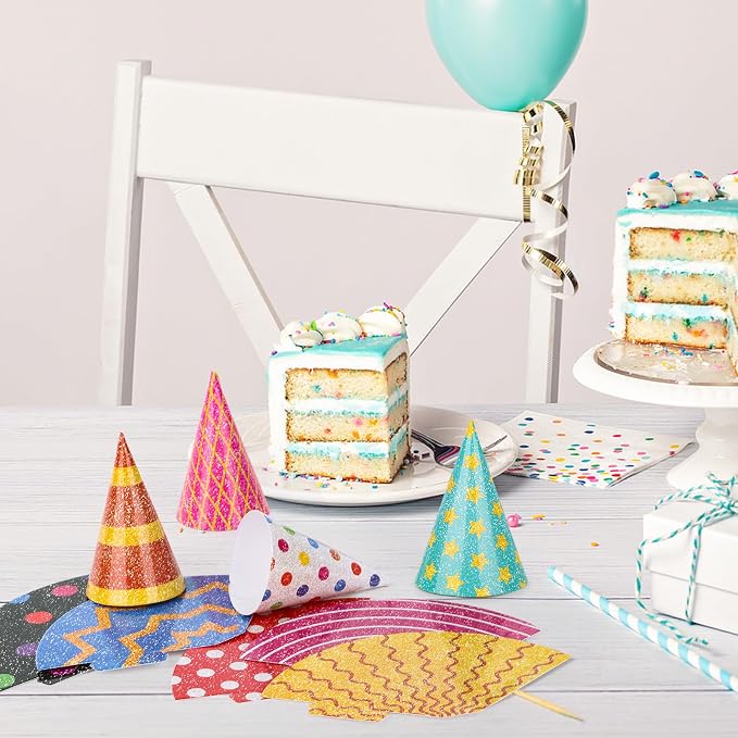 10 Pcs Mini Cone Tiny Birthday Hats - Image 3