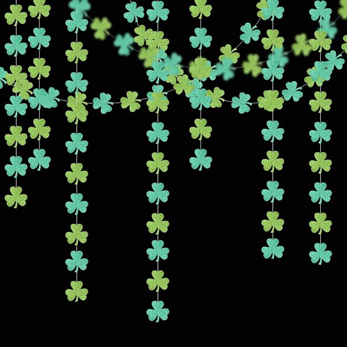 St-Saint Patricks-Day Decorations Shamrock Green-Garland - 35ft St. Patrick's - Image 4