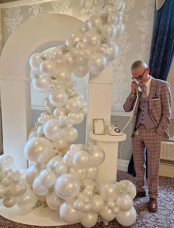 Pearl White Balloons, Engagement, Baby Shower, Birthday Party Decorations - Image 7