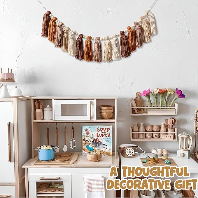Western Nursery Decor Tassel Garland 30 in, Southwestern Classroom Decor Tassel - Image 6