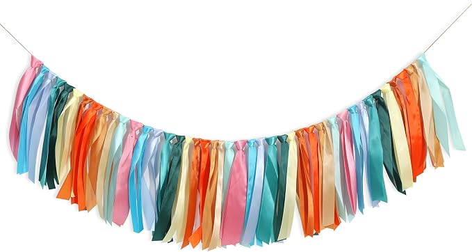 Colorful Satin Ribbon Tassel Banner - Image 8
