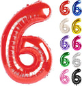 Red Number 6 Balloon 40 Inch by IWERP