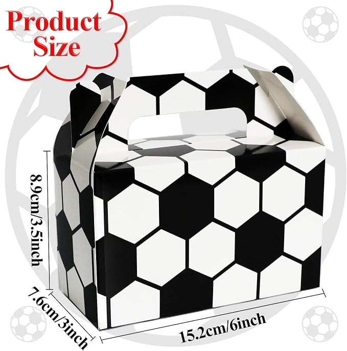24 Pack Soccer Party Favor Treat Boxes - Image 2