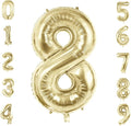 Number 8 Balloons for 8th Birthday Party Decorations, 40 Inch 0-100 Anniversary by Joycard