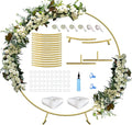 Queension Large Wedding Arch for Ceremony 7 Ft, Circle Arch for Party, Outdoor by Queension