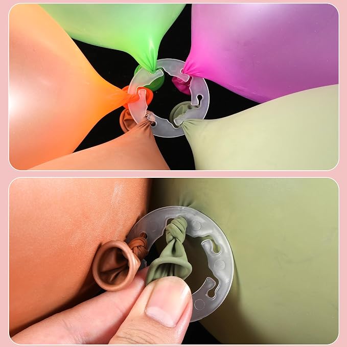Xindojuz 50 PCS Balloon Clips for Balloon Arch, Plastic BalloonArch Clips - Image 4