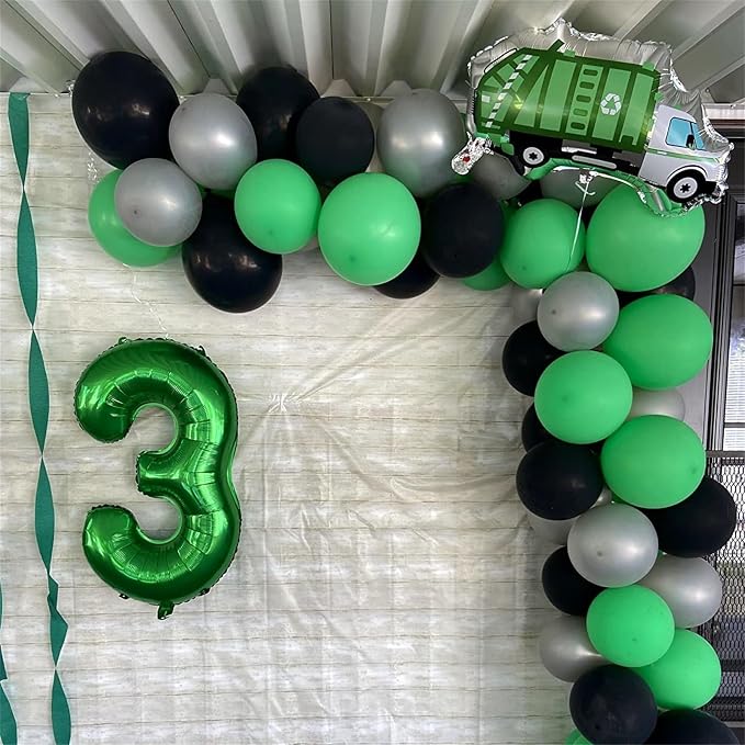 40 Inch Emerald Green Number 8 Balloons, Large Foil 8th Birthday Balloon - Image 5