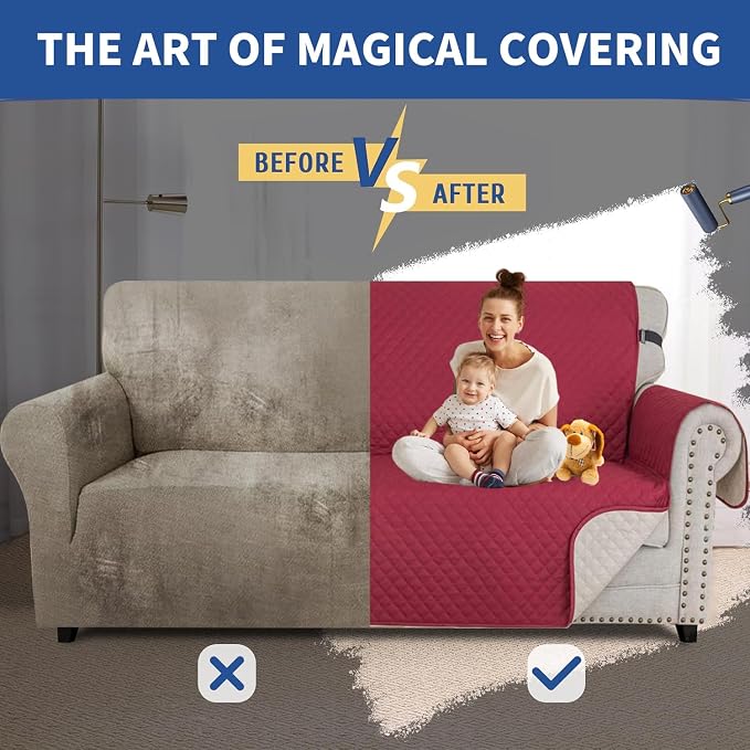 XINEAGE Oversized Sofa Cover Waterproof Couch Covers - Image 7