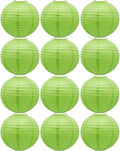 Sage Green Paper Lanterns Hanging Chinese Japanese Round Lanterns 8inch | Paper by BARTHEW