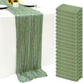 20Pack Sage Green Cheese Cloth Table Runner 20x120inch Gauze Table Runners | by Seveups