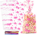 COQOFA 100 Pcs 5"X11" Gift Wrap Cello Cellophane Treat Bags Party Favor bag by COQOFA