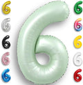 Green Number Balloon 6 Mylar Foil Balloons 32 inch by Unknown
