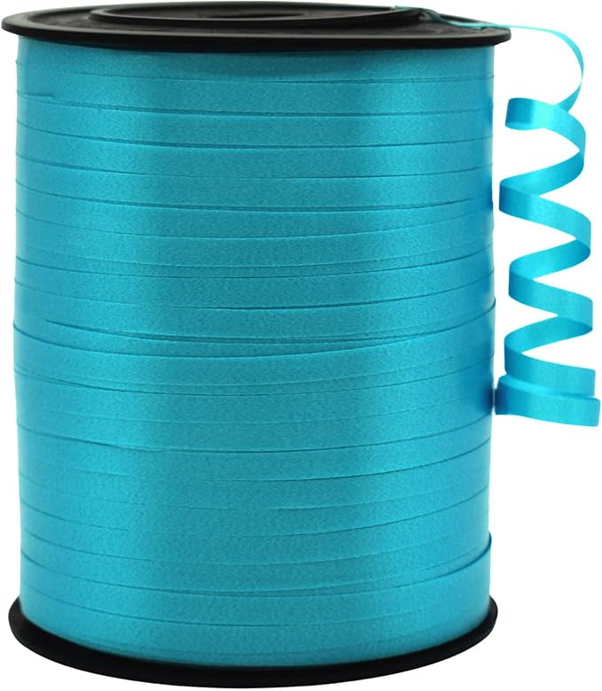 Curling Ribbon Teal Ribbon for Gift Wrapping 500 Yards x 1/5" Wide | Balloon by IEDASINGSCHOICE