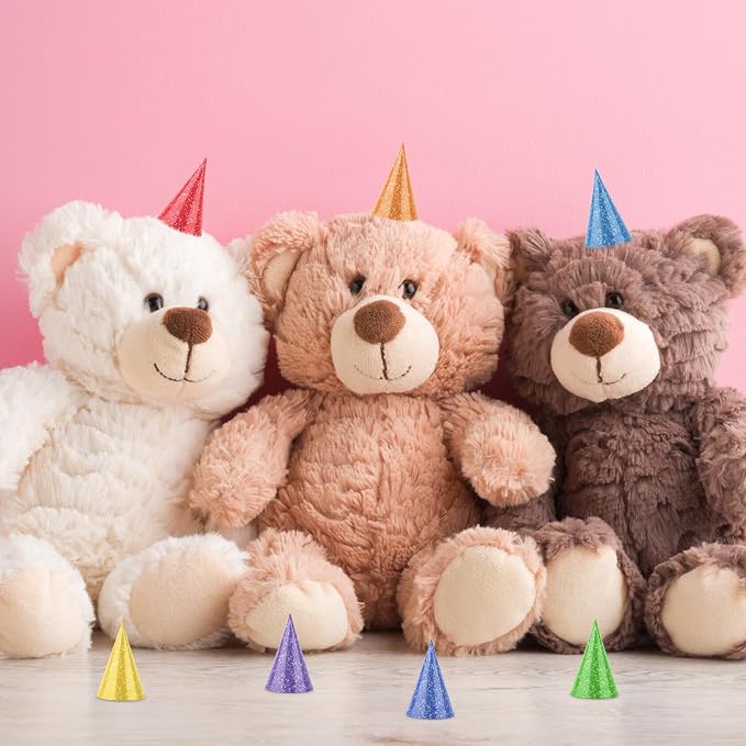 10 Pcs Mini Birthday Hats for Stuffed Animals Paper Cone Tiny Party Hats for - Image 5