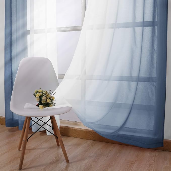 DWCN Ombre Sheer Curtains - Image 4