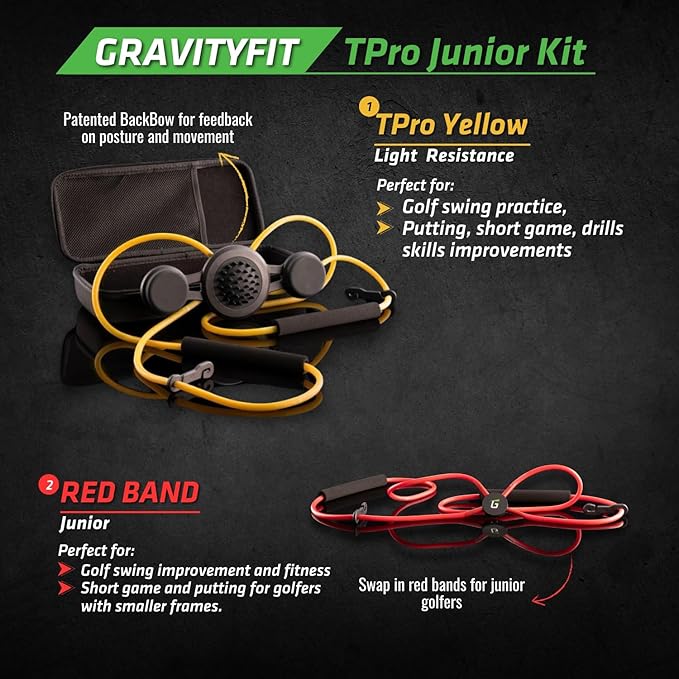 Golf Swing Performance Trainer Aid | Golf Swing Trainer Trusted by PGA Coaches | Backed by 30 Years Research | Elevate Your Golf Training | Enhance Strength, Stability, Rotation & Posture