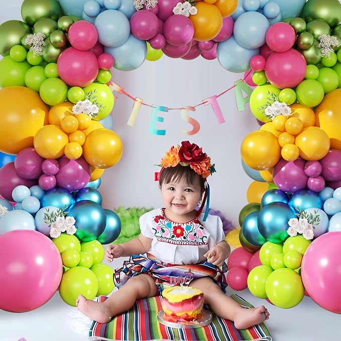 CROSSFINGERS Mexican Cinco de Mayo Fiesta Balloon Arch Kit - Image 4