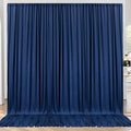 10ft x 10ft Wrinkle Free Navy Blue Backdrop Curtains Panels, 2 Panels 5x10ft by ENJOYYOURPARTY