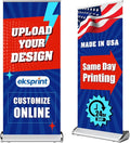 Custom Retractable Banner with Silver Aluminum Stand, Durable & Easy Setup by EKSPRINT