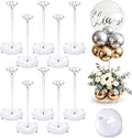 Aneco 12 Pieces Clear Acrylic Balloon Stand Set 15.7 Inches Height Balloon by Aneco