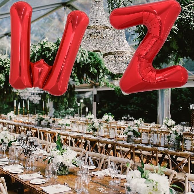 TONIFUL 40 Inch Large Bright Red Letter Balloons A-Z, Giant Jumbo Helium Foil - Image 5