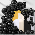 200 Pieces Black Balloons Different Sizes 5 10 12 18 Inch Latex Balloons by BHUCUTU