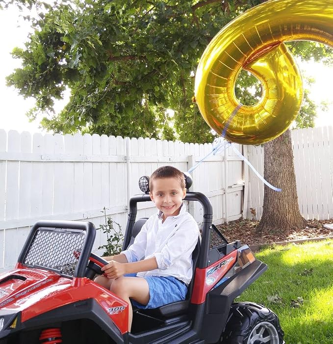 Gold Number 6 Balloon 40 Inch - Image 2