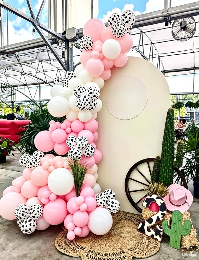 Cowgirl Balloon Arch Kit with Cow Print Balloons - Image 8