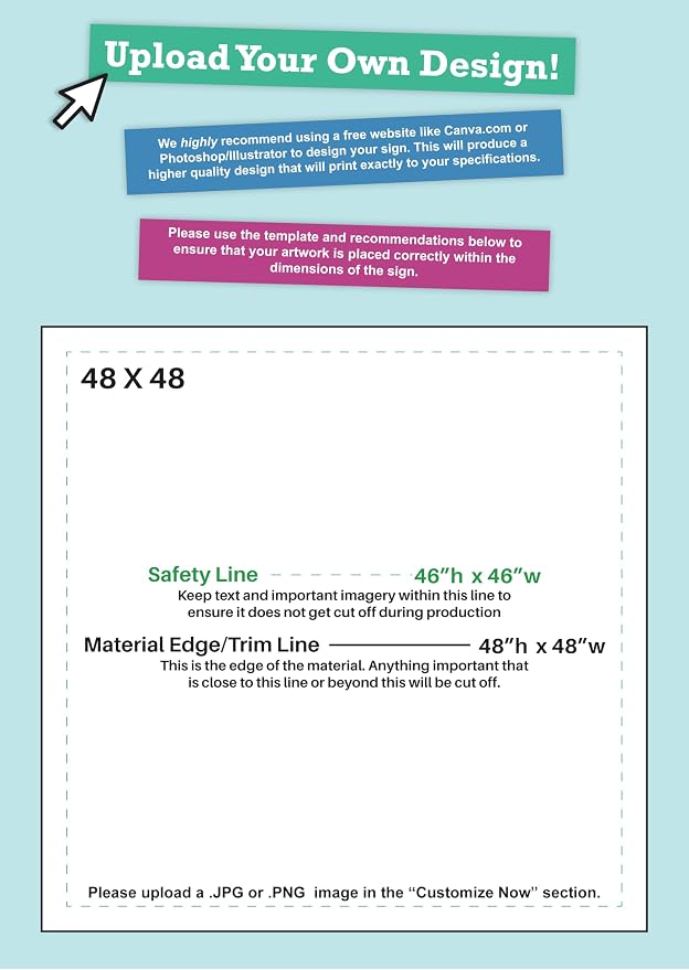 CustomForMe Personalized Vinyl Banner – Vinyl Printed Customizable Banner - Image 3