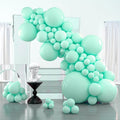 PartyWoo Teal Balloons 100pcs Turquoise Latex Balloons Different Sizes | 36 18 by PartyWoo