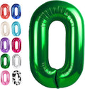 Green Number 0 Balloon 40 inch, Balloon numbers party supplies, deco photo shoot by Upgesy