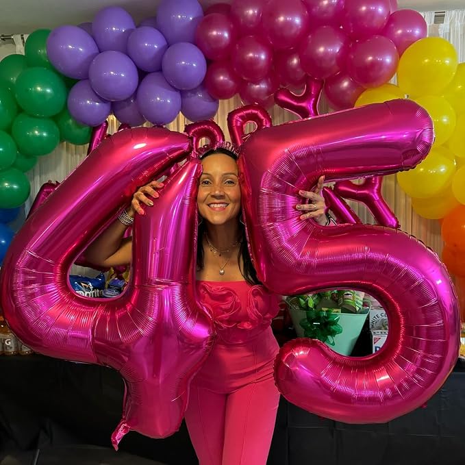 5 Balloon - Light Green Birthday Number Balloons, 40 Inch Party Decorations | - Image 4