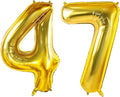 Number 47 Balloons for 47th Birthday Party Decorations, 0-100 Large No.47 for by Joycard