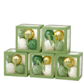 Thyle 5pcs Twins Balloon Boxes Clear Baby Shower Boxes by Thyle