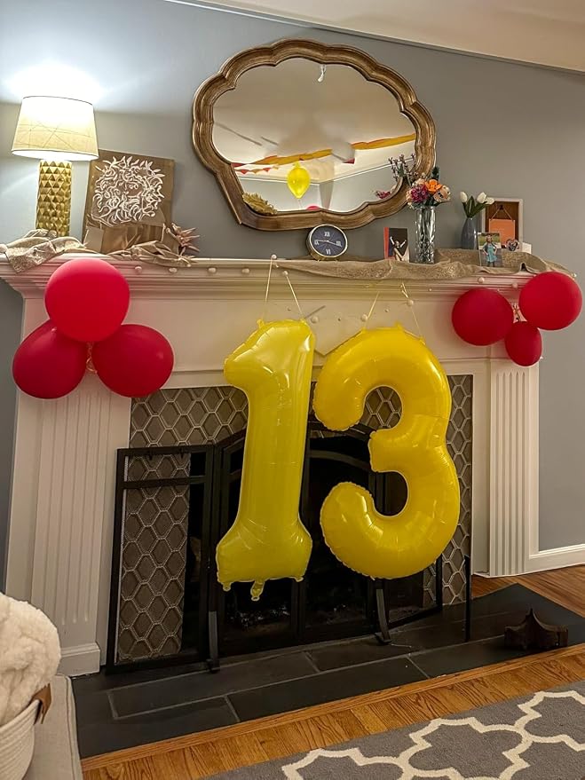 Number 0 Balloons 40 Inch Yellow - Image 4