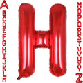 AULE 40 Inch Red H Balloon Letter Foil A-Z Birthday Big Alphabet | Birthday by AULE