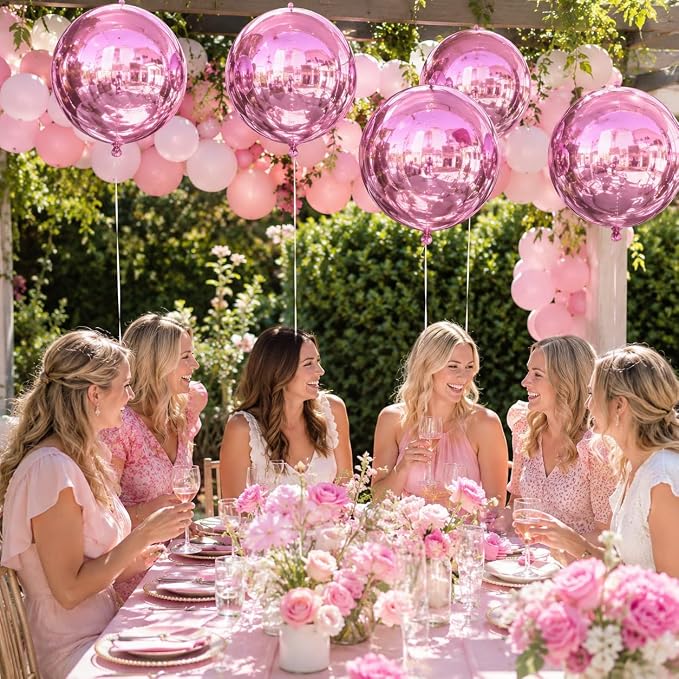 22 Inch Pink Foil Balloons, Baby Pink Balloon - Image 6