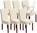 Waterproof Dining Room Chair Covers Set of 6 Slipcovers by Genina
