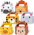 24 Pack Jungle Safari Animals Party Favor Boxes Zoo Animals Theme Happy by Tevxj