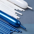260 Balloons Metallic Blue White by VHUWE
