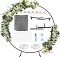 Queension Large Wedding Arch for Ceremony 7Ft, Circle Arch for Party, Outdoor by Queension