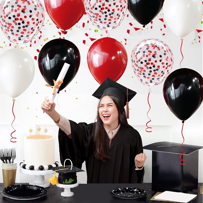 Patimate Red Black Balloons Set - Image 6