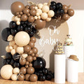 Black Brown Nude Balloon Garland Arch Kit 201Pcs Different Size Brown Balloon by PTGOLUO