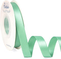Ribbli Sage Green Satin Ribbon, Double Faced Satin 1/2 inch x Continuous 25 by Ribbli
