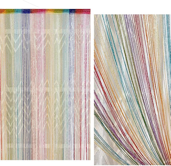 Home Decor Sequin Curtain for Doorway, Door String Curtains, 39x79 inch Hanging - Image 3