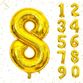 40 Inch Gold Number Balloons, Helium Mylar Foil Number Balloons by Unknown