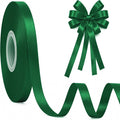 30Yards 3/8In Thin Forest Green Ribbon by Fullive