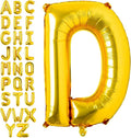 Lovoir 40 Inch Large Gold Letter D Balloons Big Size Jumbo Mylar Foil Helium by Lovoir