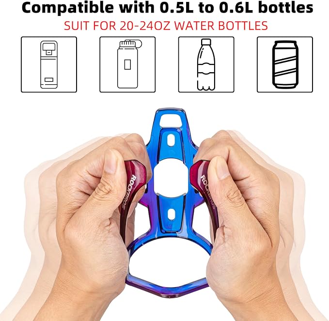 ROCKBROS Bike Water Bottle Holder Ultra-Light Bicycle Bottle Cages - Image 5